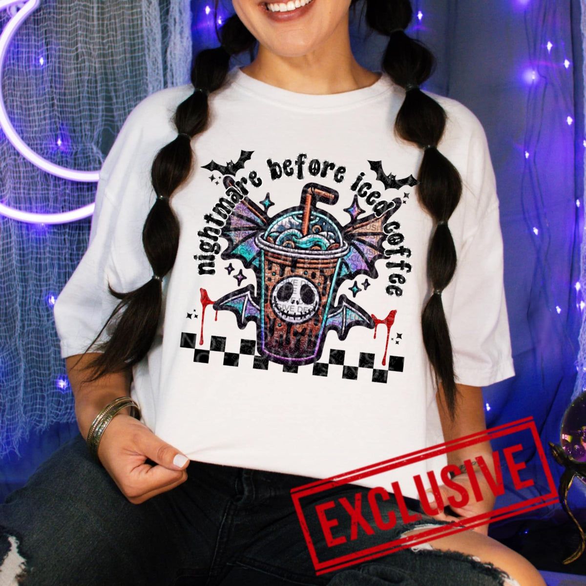 Nightmare before iced coffee exclusive DTF transfer