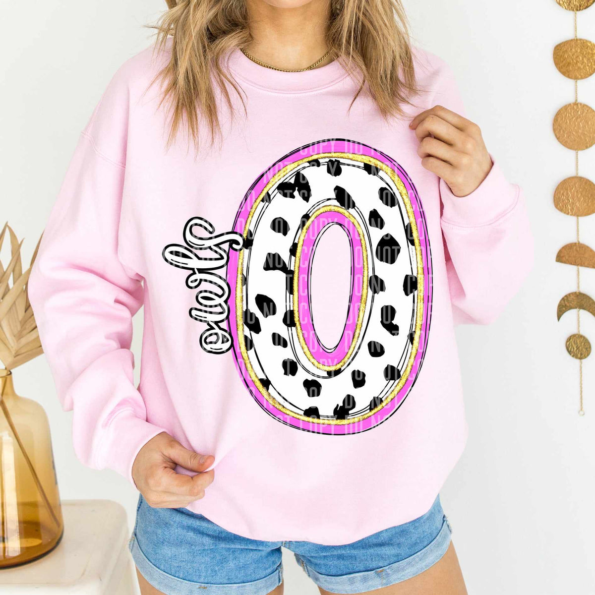Owls Polka Font Mascot Caplinger 56216 DTF transfer