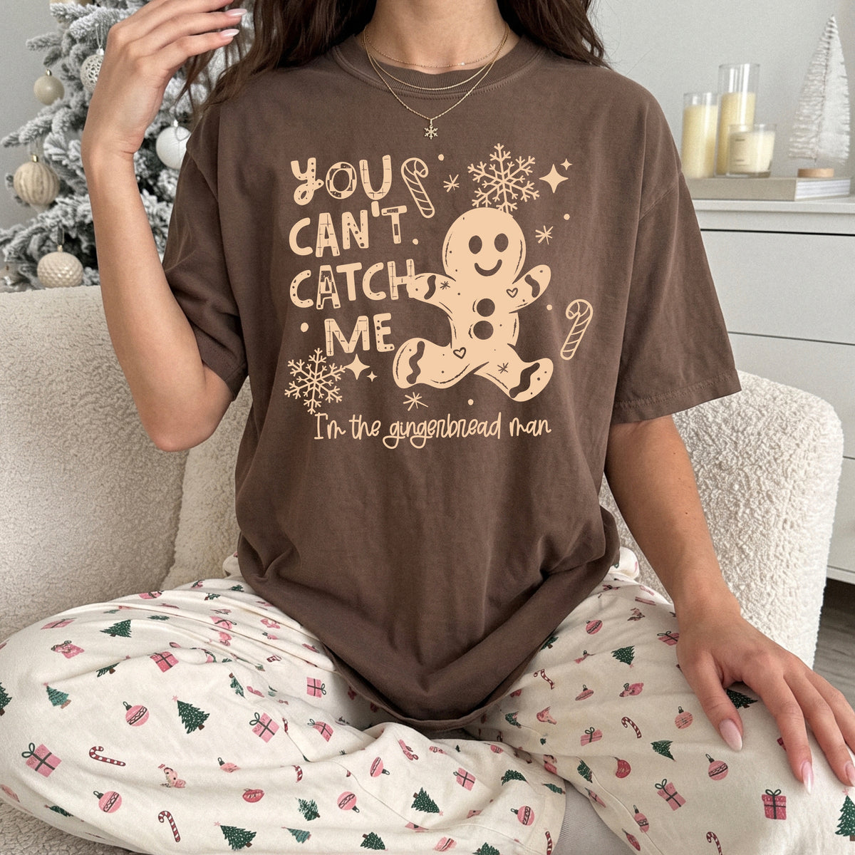 You can’t catch me (cream) (csc) DTF Transfer