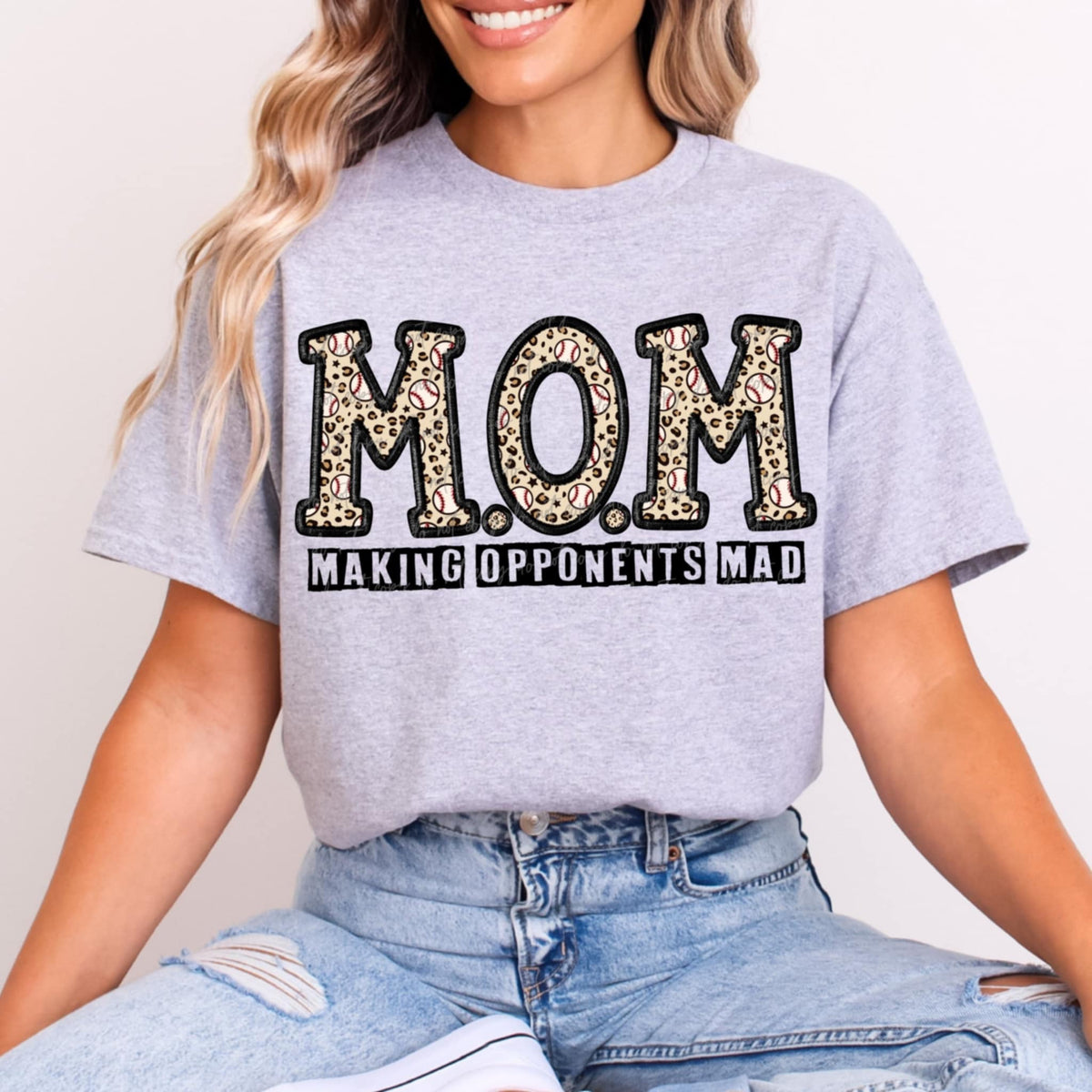 Mom making opponents mad block letters (VIRGO) 91086 DTF transfer