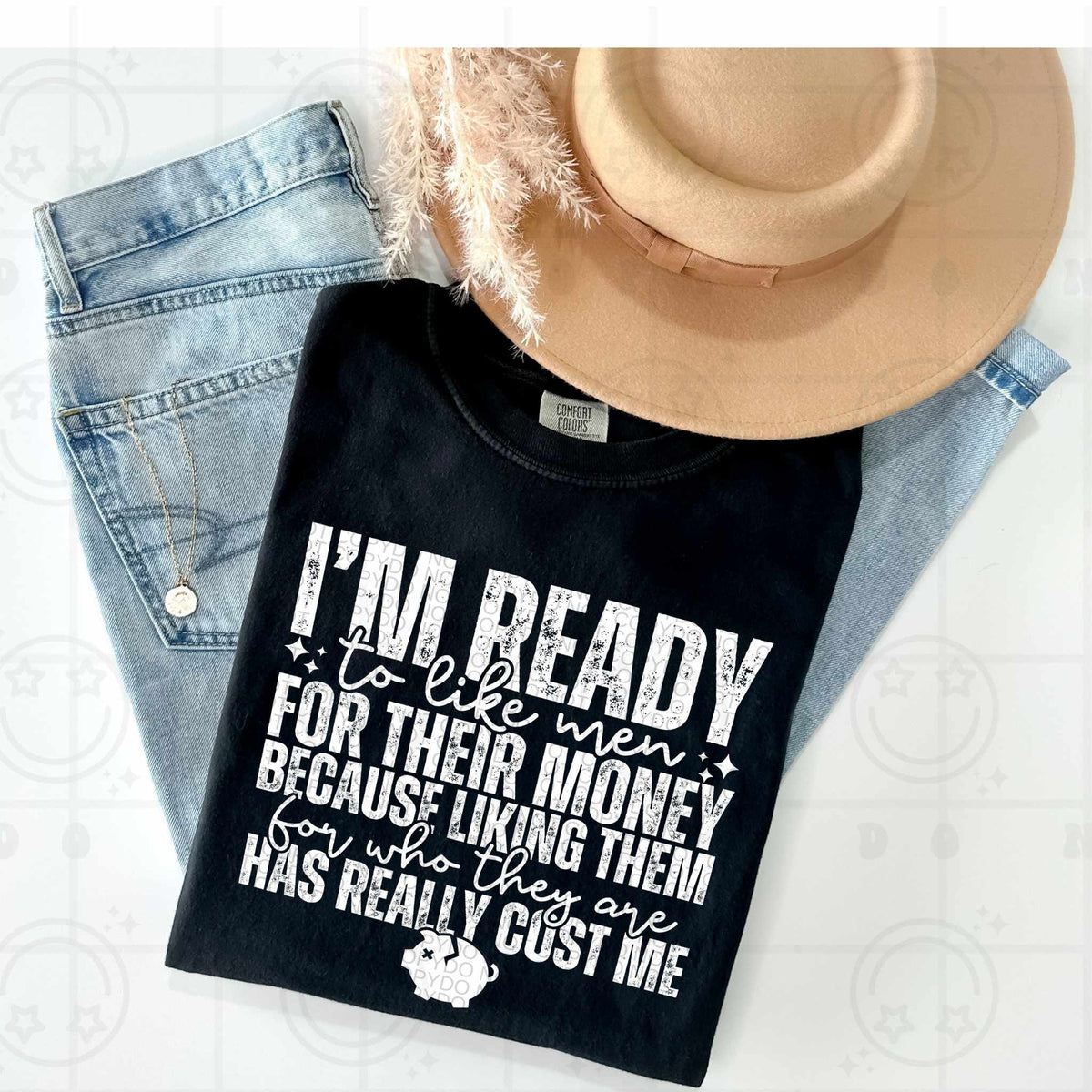 I’m ready to like men WHITE (HW) 79398 DTF transfer