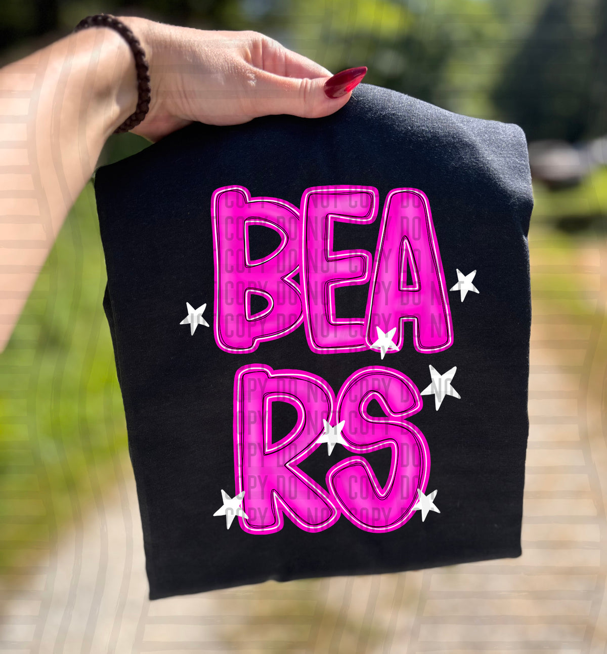 Bears Pink And Preppy Split 112854 DTF transfer