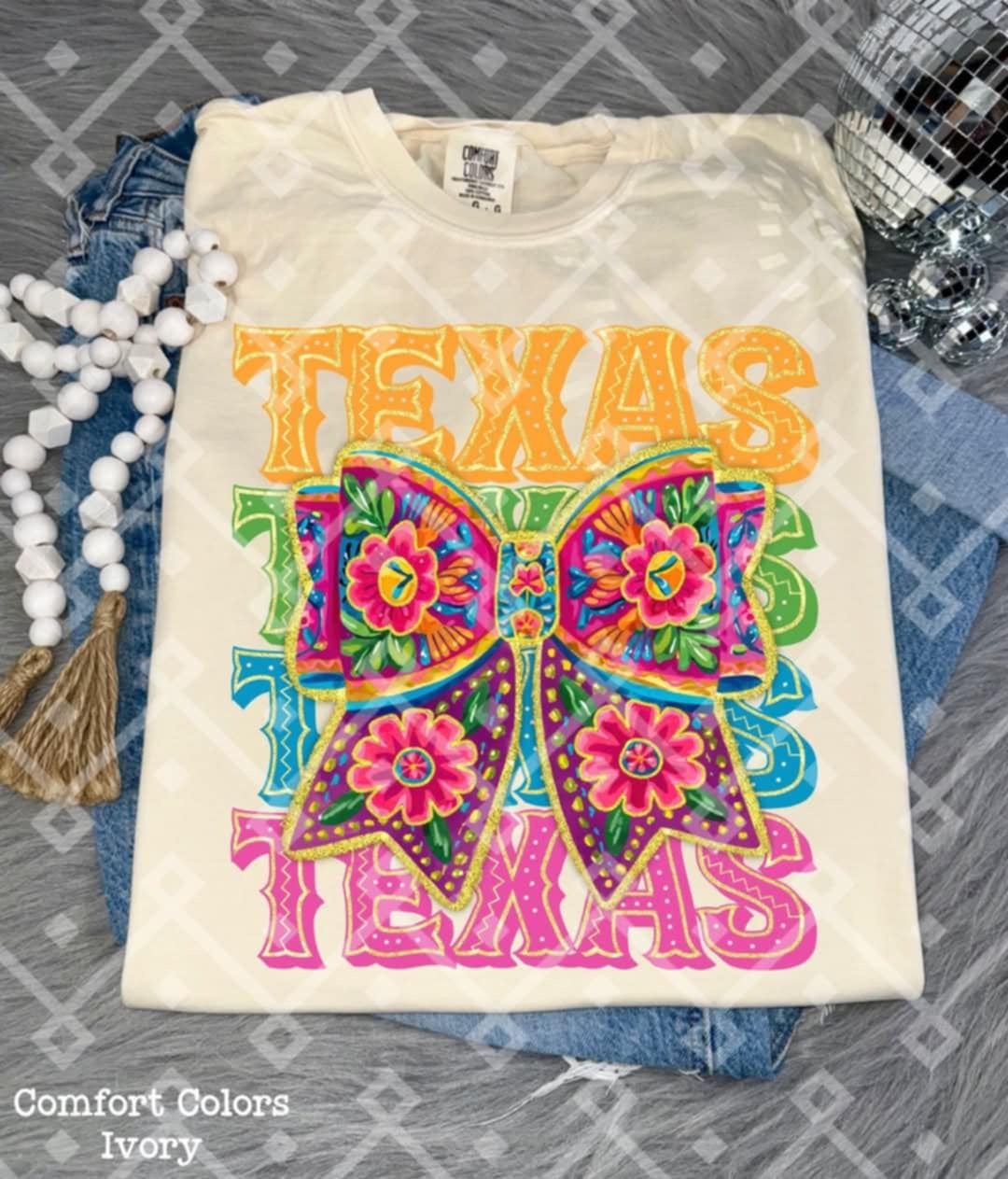 Texas bow stacked (Crafti) 103235 DTF transfer