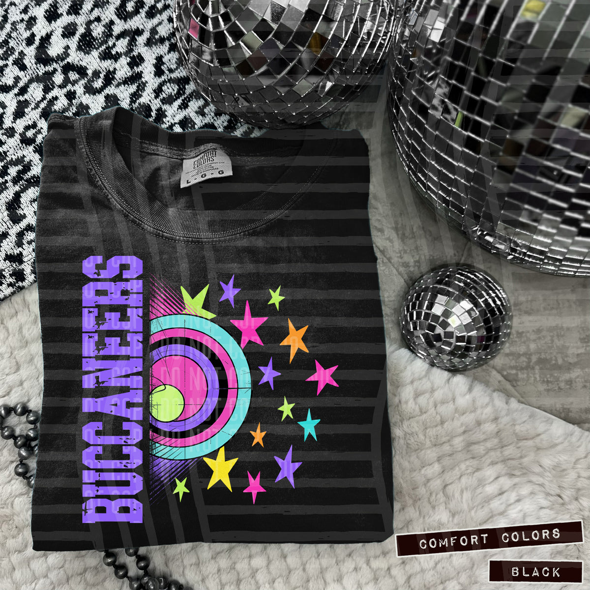 Buccaneers Rainbow Retro (Caplinger) DTF transfer