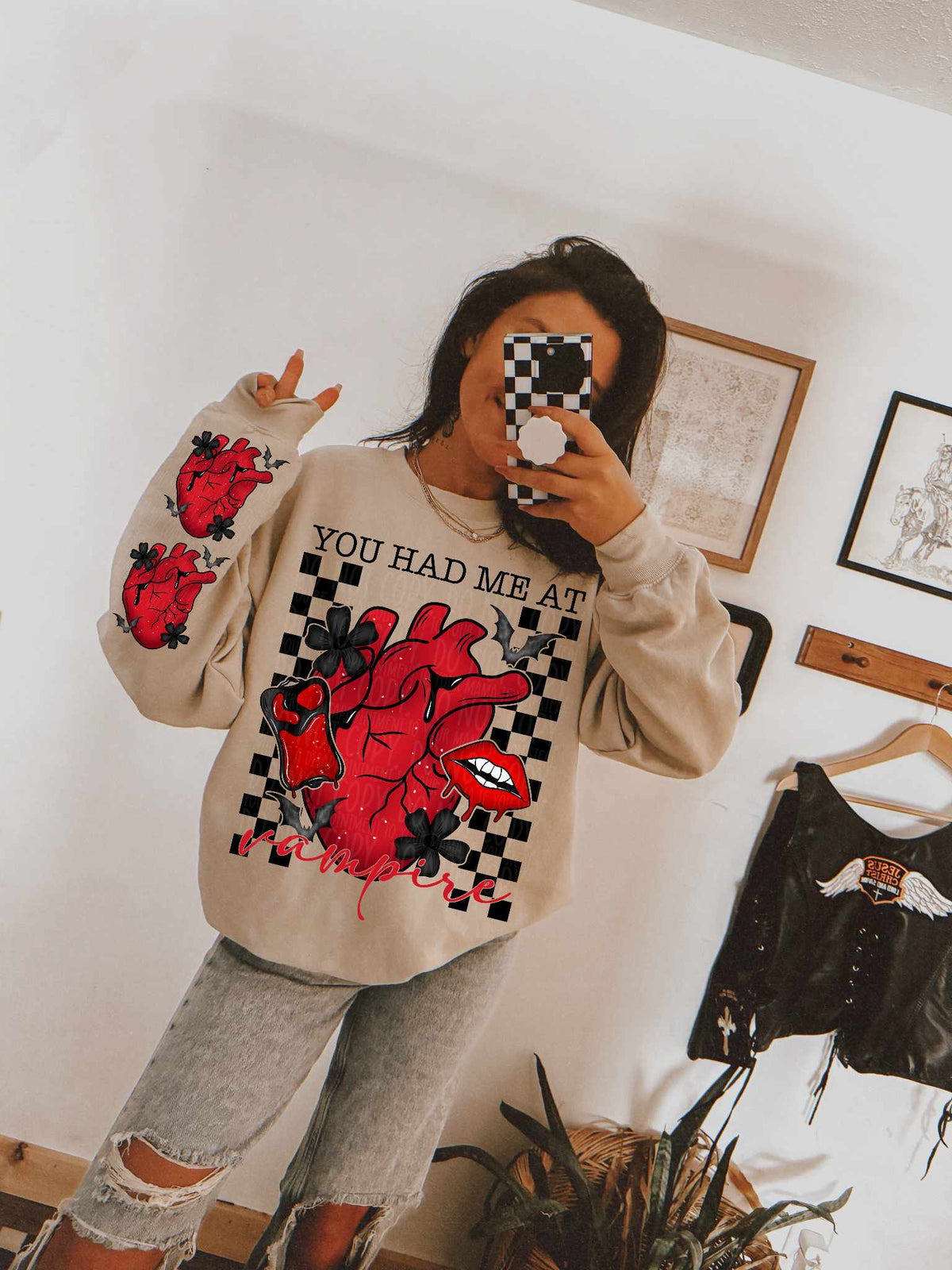 Human heart SLEEVE ONLY (CSC) 52314 DTF transfer