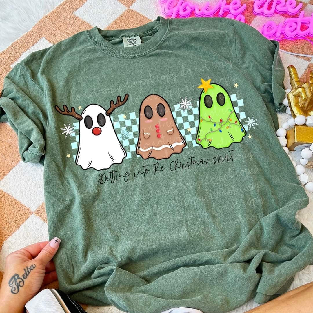 Getting into the Christmas spirit ghosts (MMD) 58881 DTF transfer
