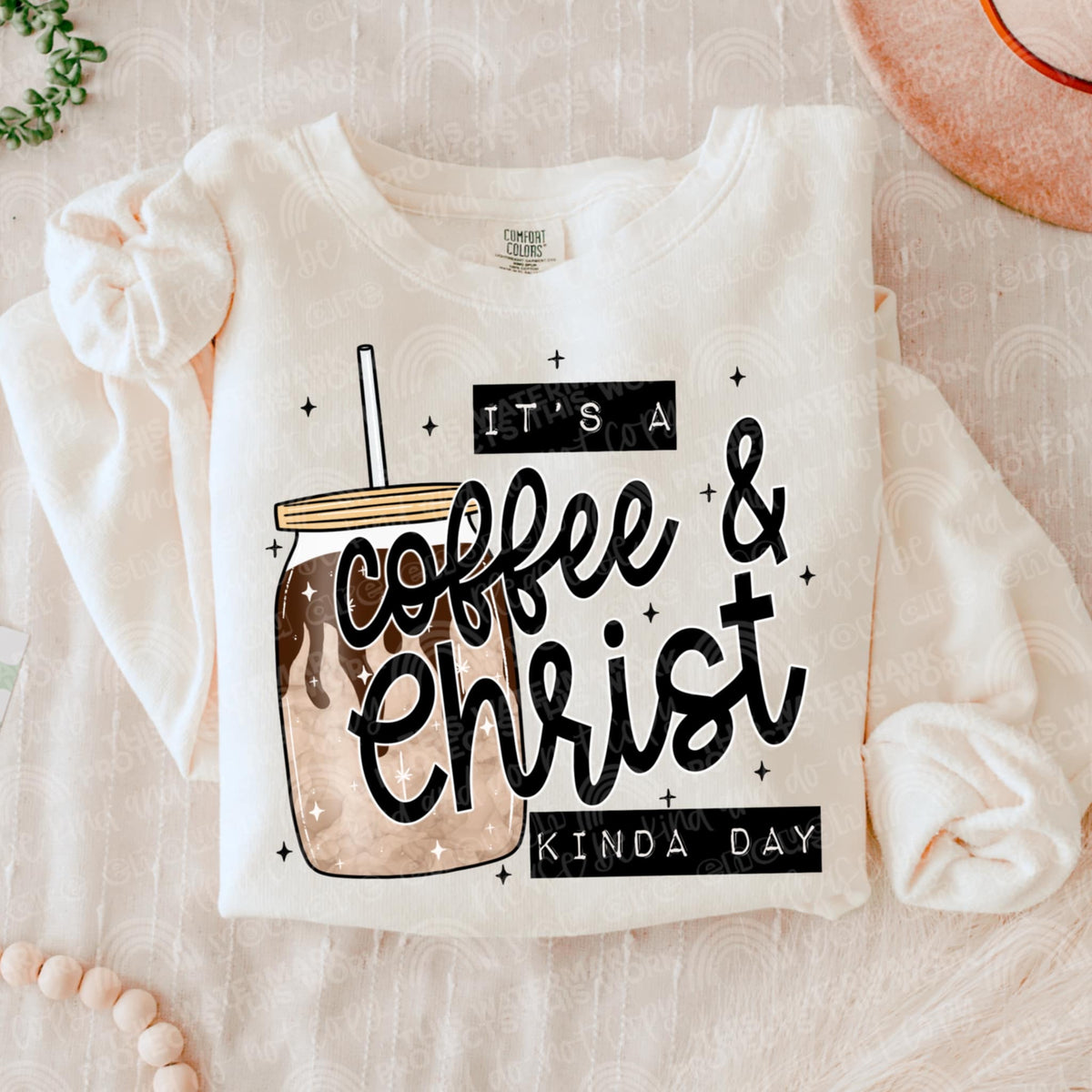 Coffee and Christ kind of day (CMLD) 116702 DTF TRANSFER