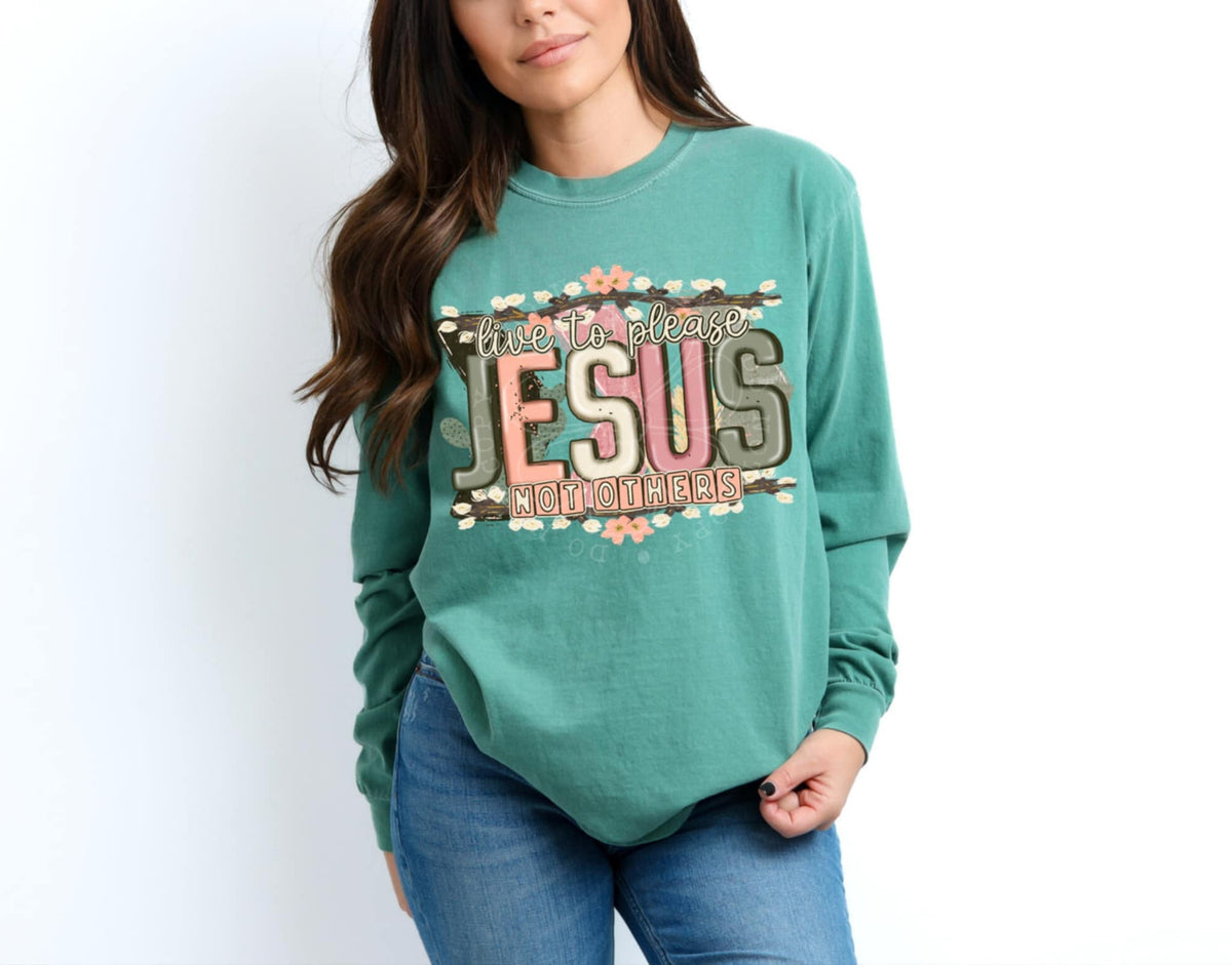 Live to please Jesus not others 85337 DTF transfer