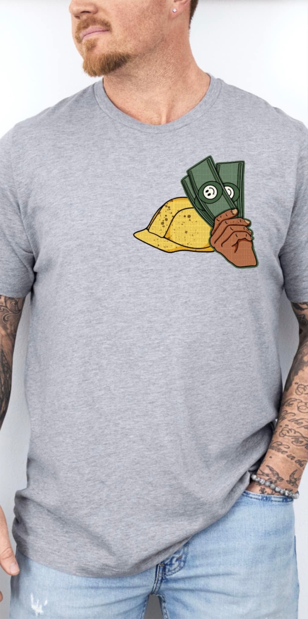 Earned not given dark pocket (SDD) 94382 DTF transfer