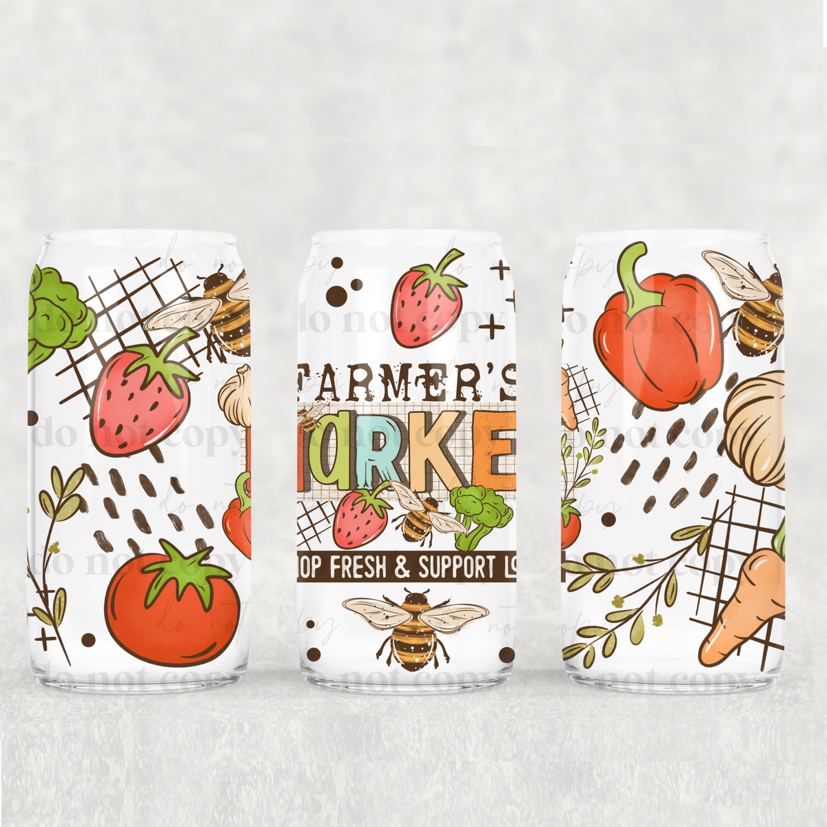 Farmers market (CSC) UV DTF WRAP
