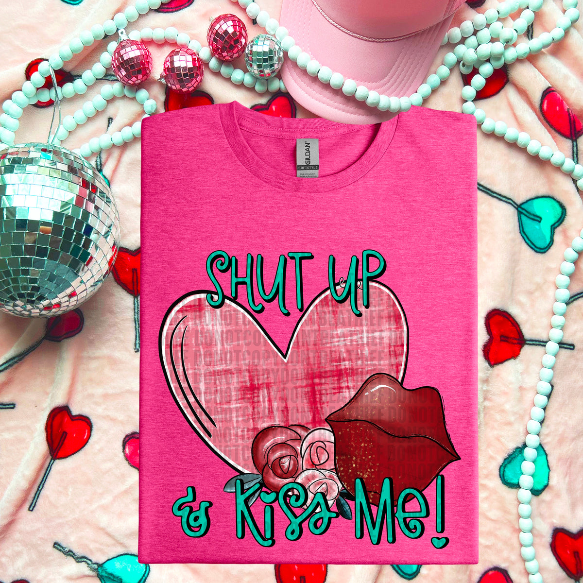 Shut up & kiss me 103750 DTF transfer