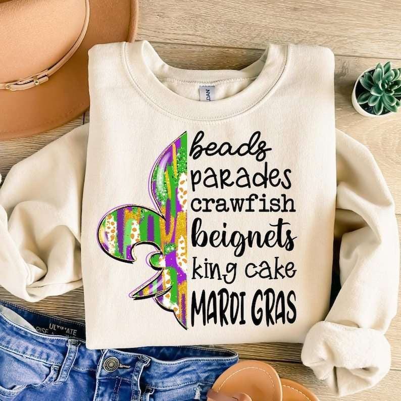Beads parades crawfish 77681 DTF transfer