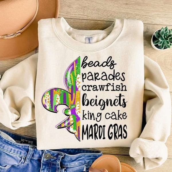 Beads parades crawfish 77681 DTF transfer