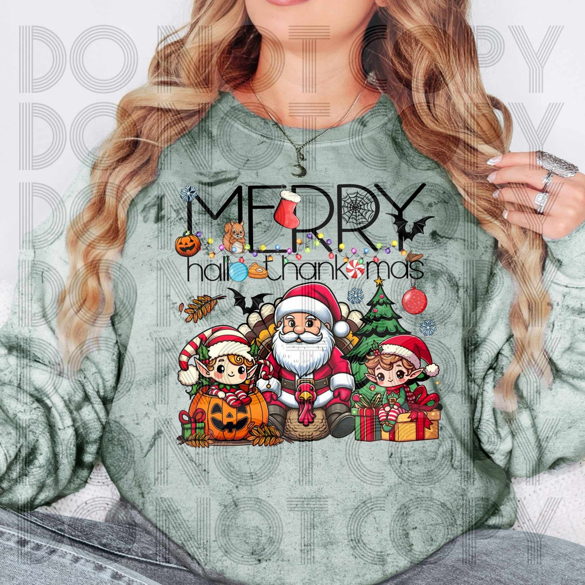 Merry hallowthanksmas (renewed) 60523 DTF transfer