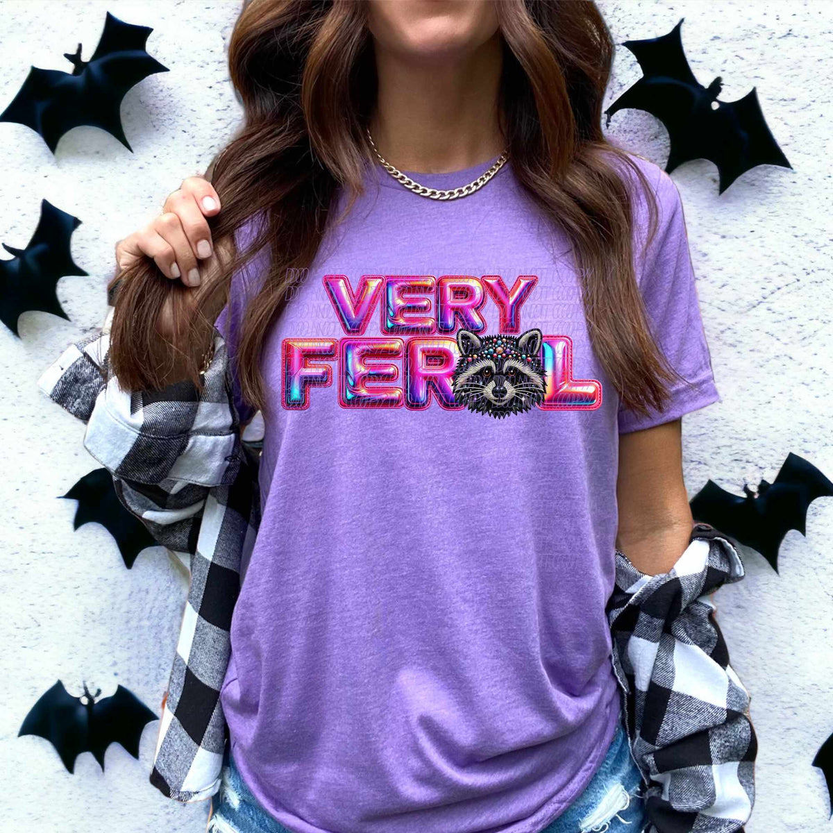 Very feral raccoon (CITY) 55907 DTF transfer