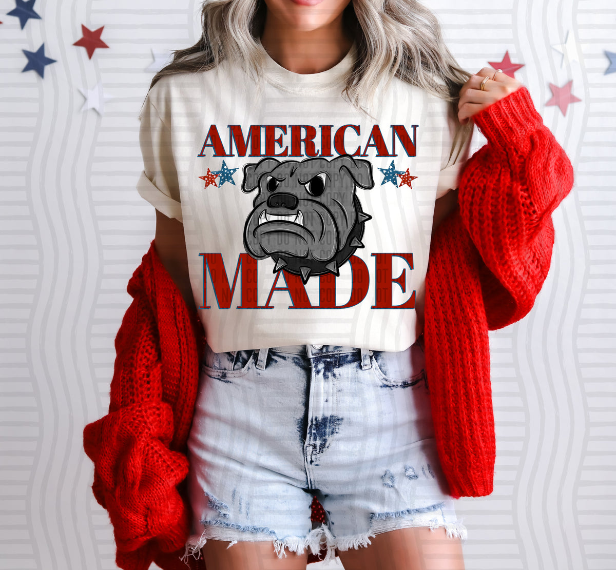 American made Bulldog (Caplinger) DTF Transfer