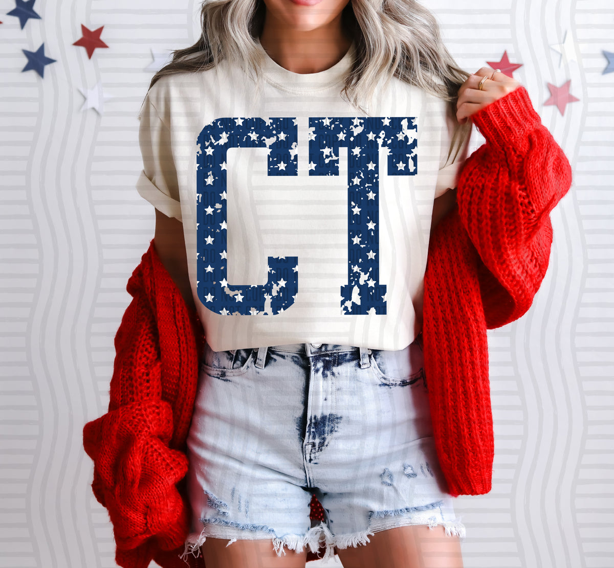 CT white stars (Caplinger) dtf transfer