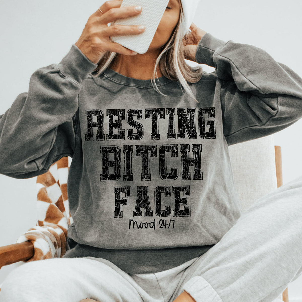 Resting bitch face (virgo) DTF Transfer