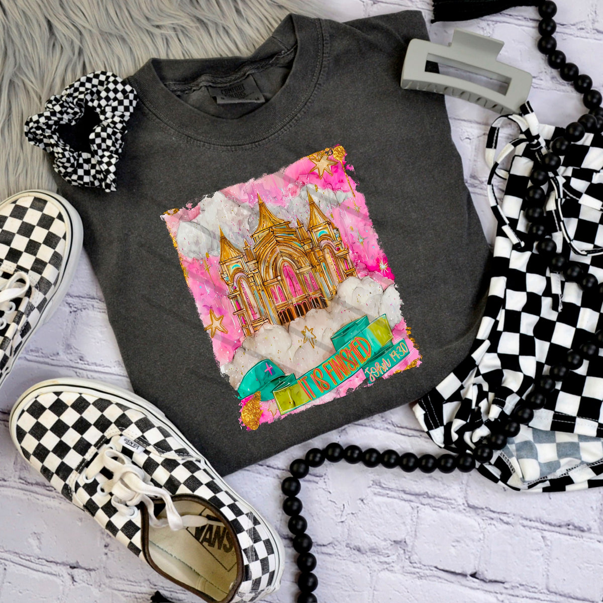 It is Finished castle John 19:30 (saved) 110480 DTF transfer