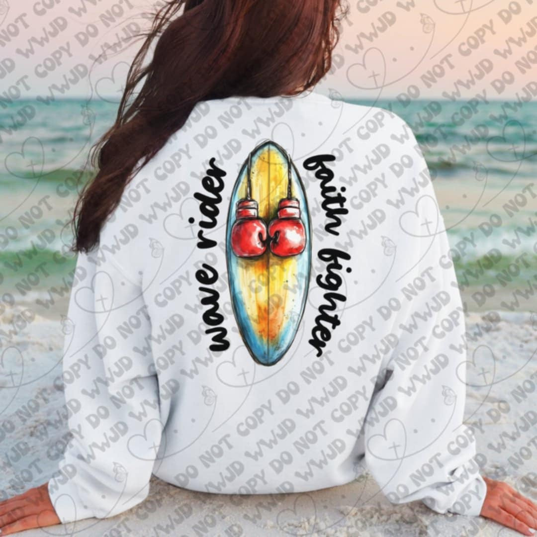 Wave rider faith fighter 106107 DTF transfer