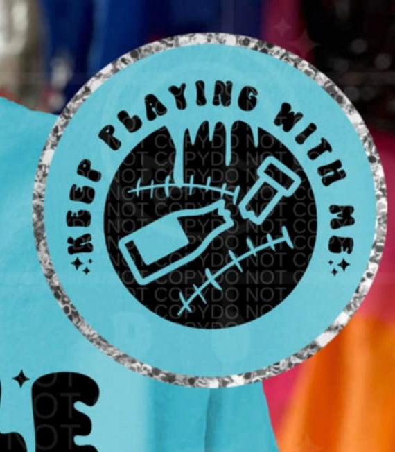 Keep playing with me pocket (HW) 95743 DTF transfer