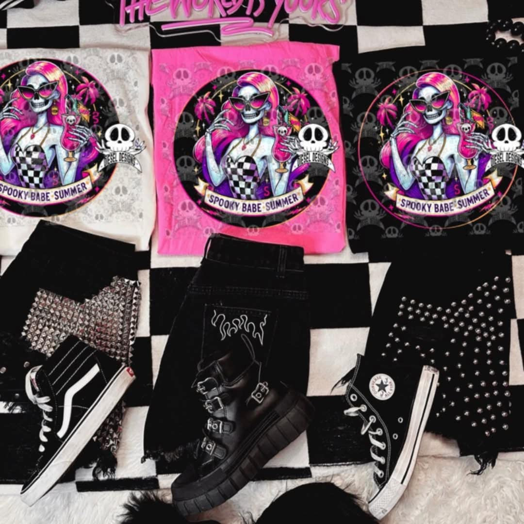 Spooky babe summer 106006 DTF transfer