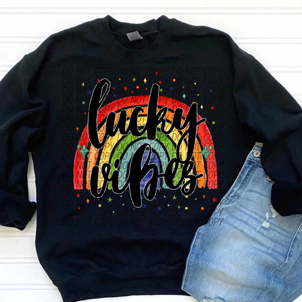 Lucky vibe rainbow (CITY) 85113 DTF transfer