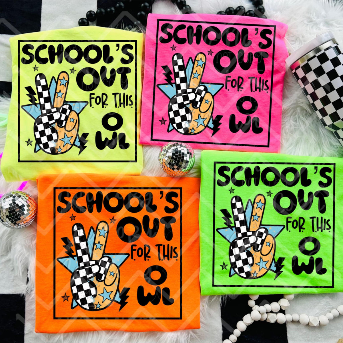 Schools out for this owl (Virgo) 99180 DTF transfer