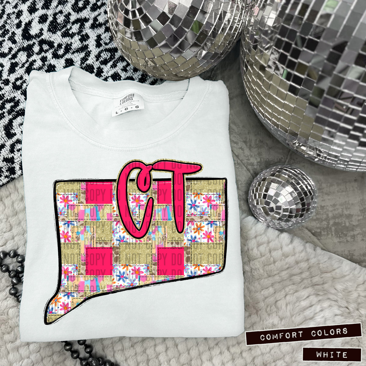 Pink Patch states DTF transfers