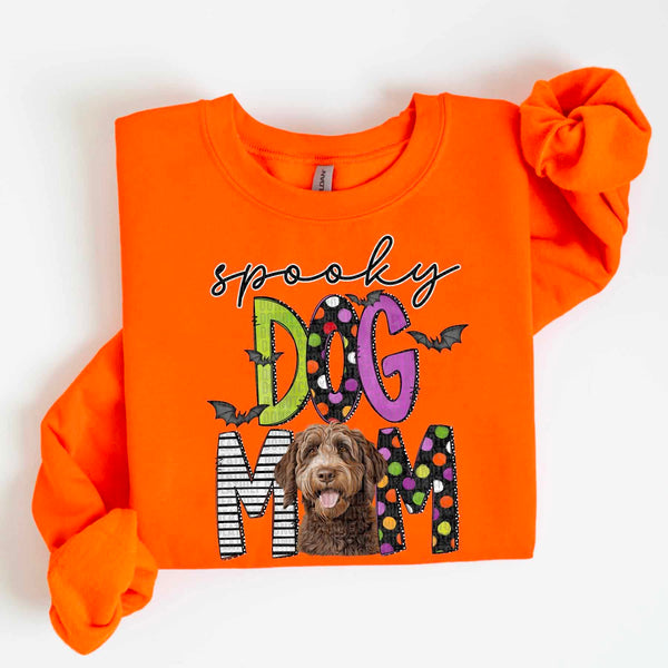 Spooky dog mom chocolate doodle 55486 DTF transfer