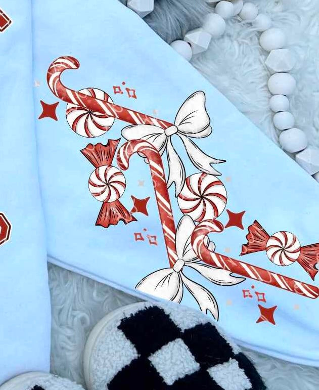 Candy cane sleeve (MMD) 67553 DTF transfer