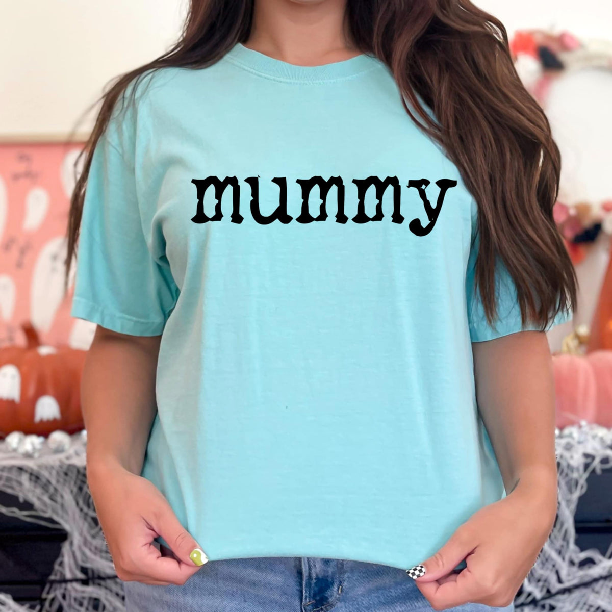 Mummy black font (abd) DTF transfer