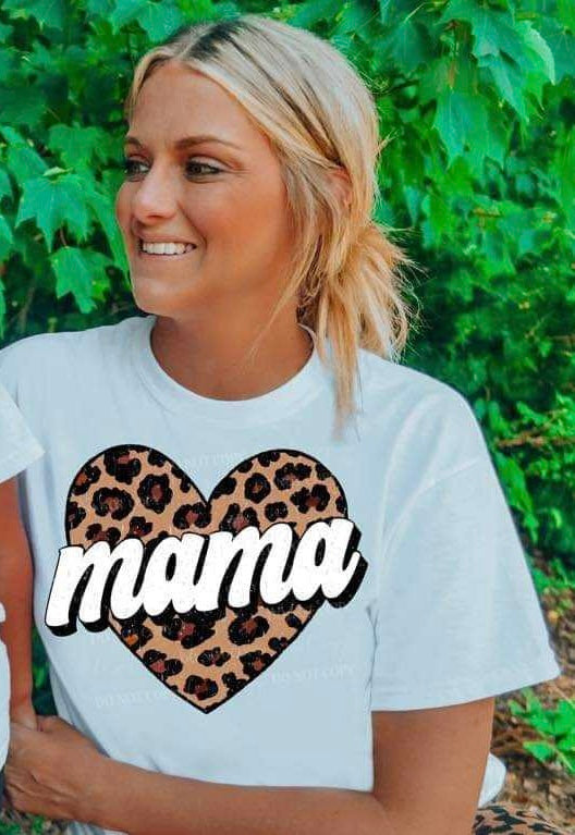 Mama leopard heart (LYTTLE) 70054 DTF transfer