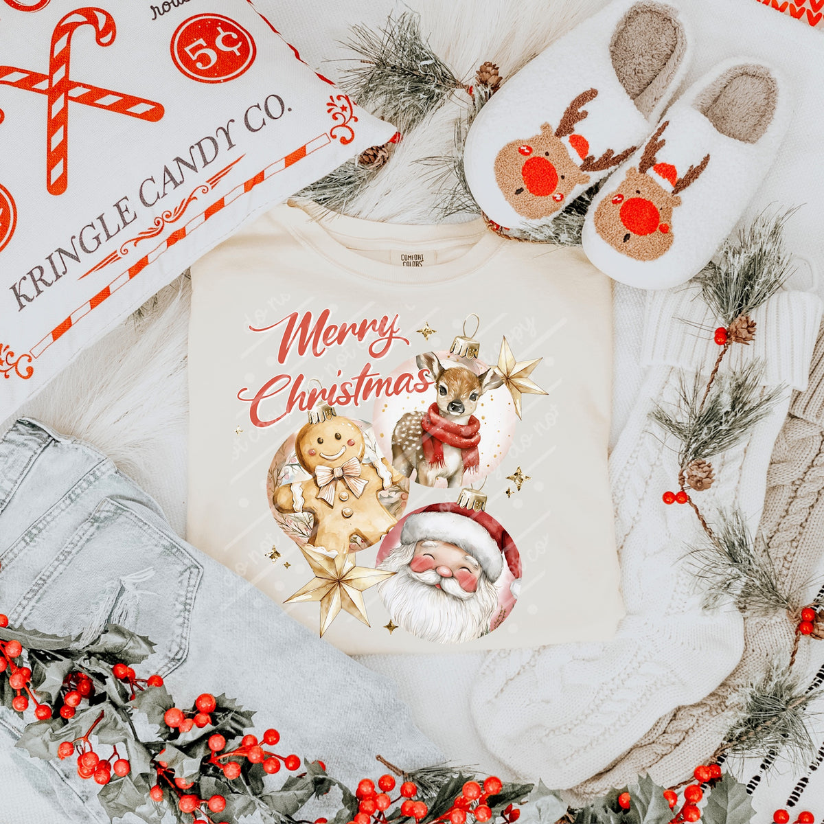 Merry Christmas Ornaments (exclusive) DTF Transfer