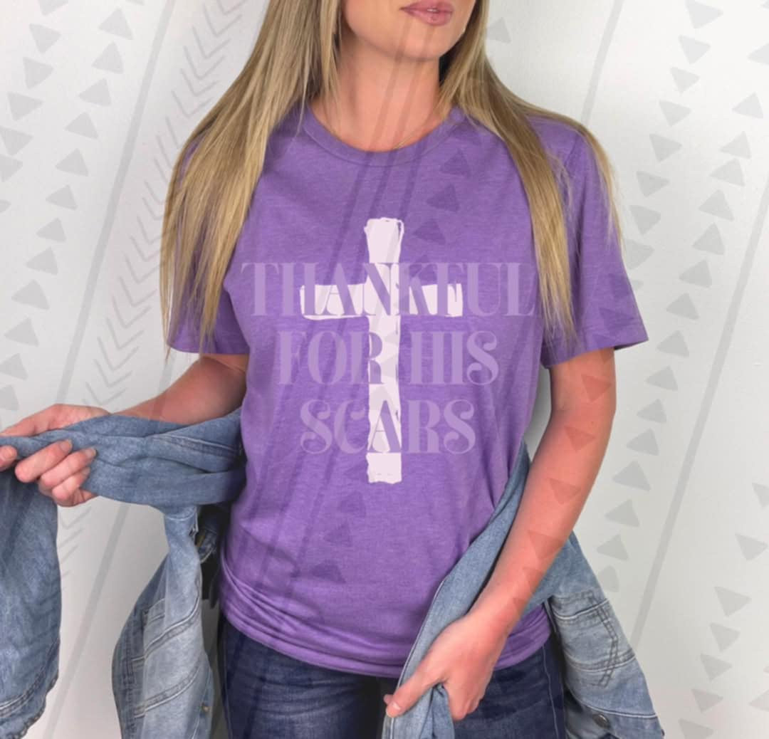 Thankful for his scars (TGG) 106421 DTF transfer