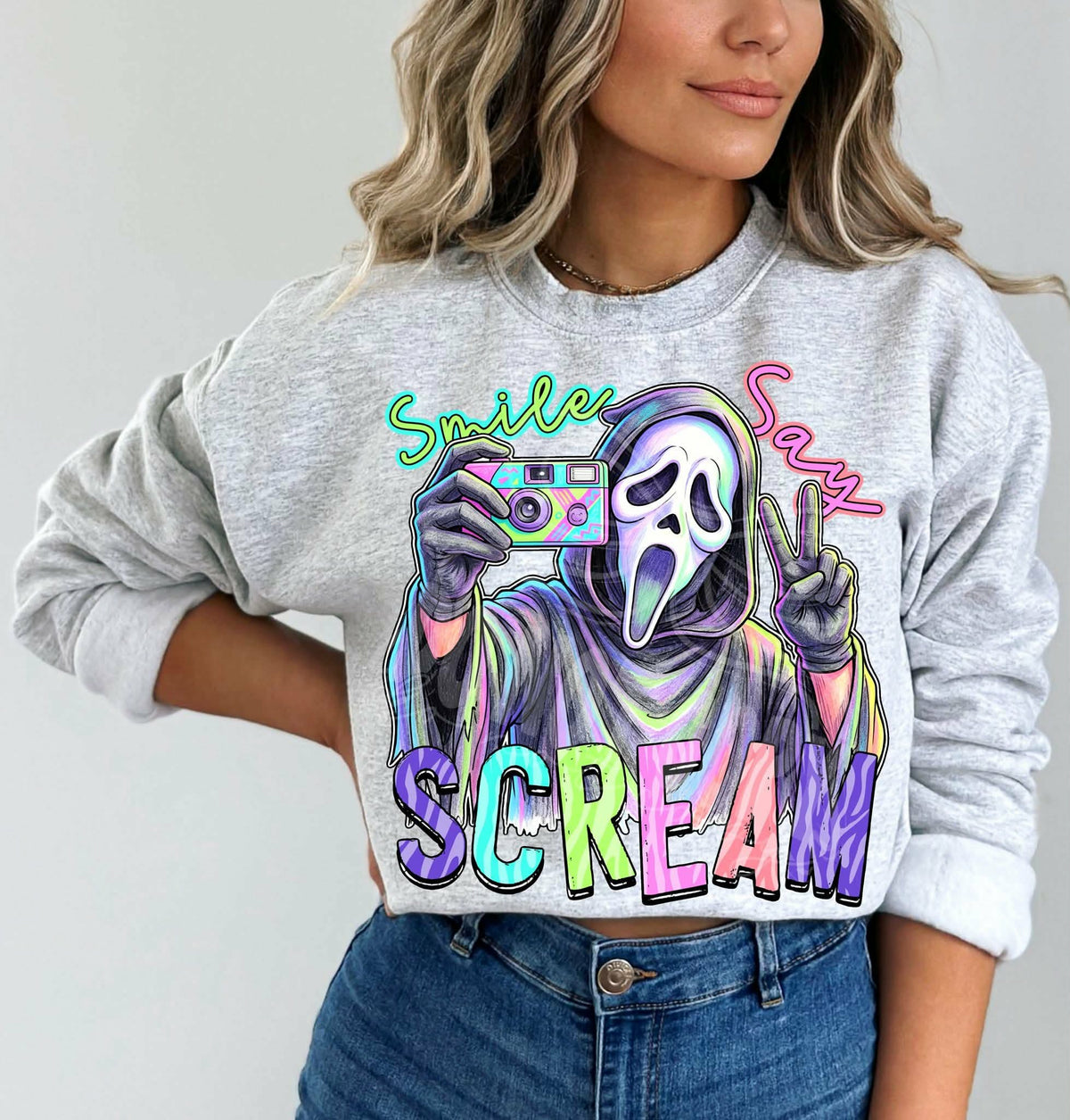 Smile say scream Sunday Special DTF transfer