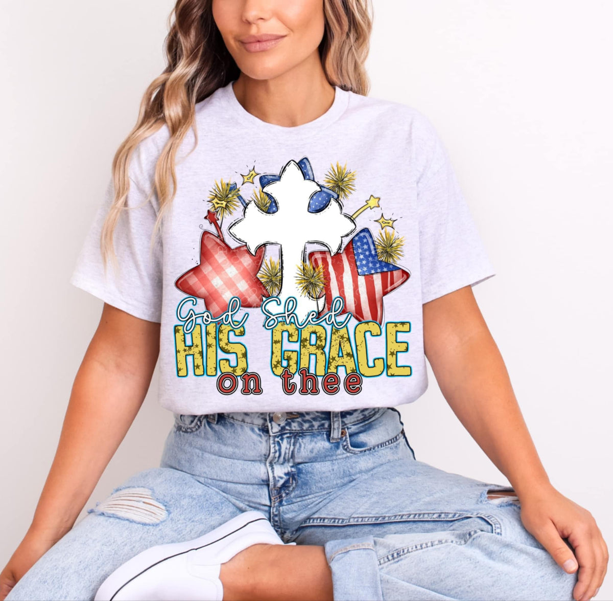 His grace on these American stars 94066 DTF transfer