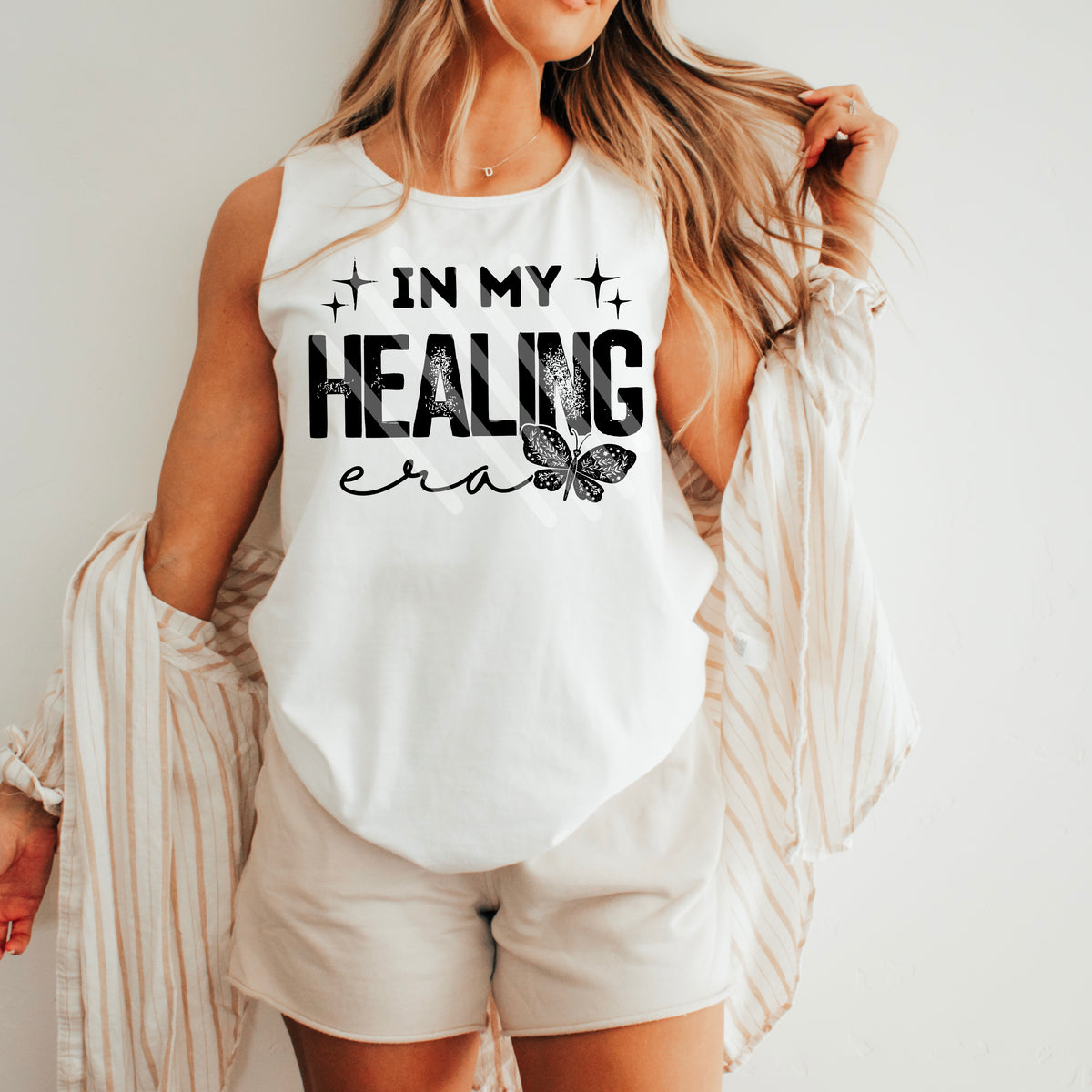 In My Healing Era Black DTF transfer