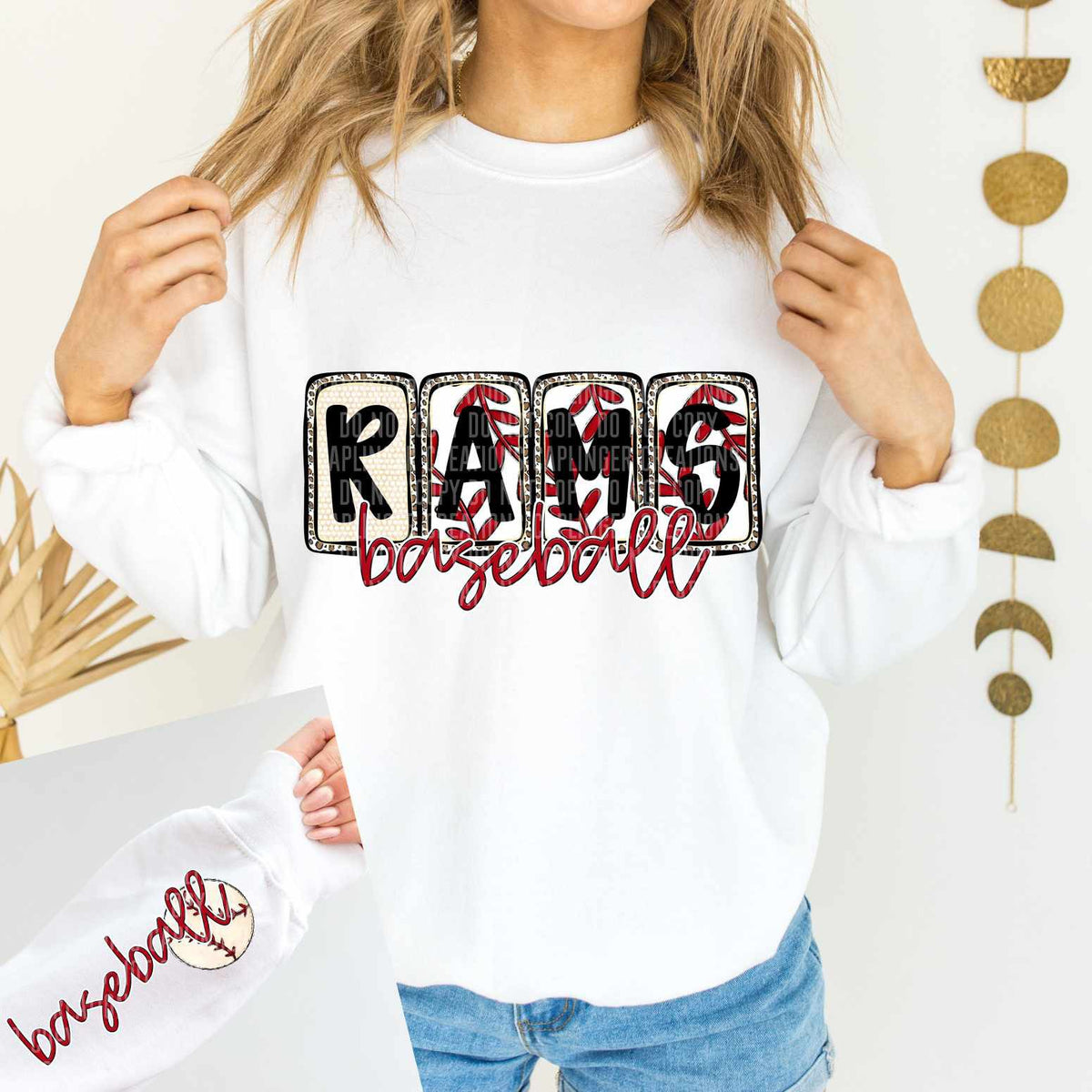 Rams Baseball FRONT (caplinger) 82563 DTF transfer