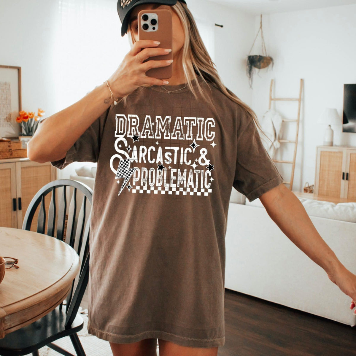 Dramatic sarcastic & problematic WHITE (CSC) 106811 DTF transfer