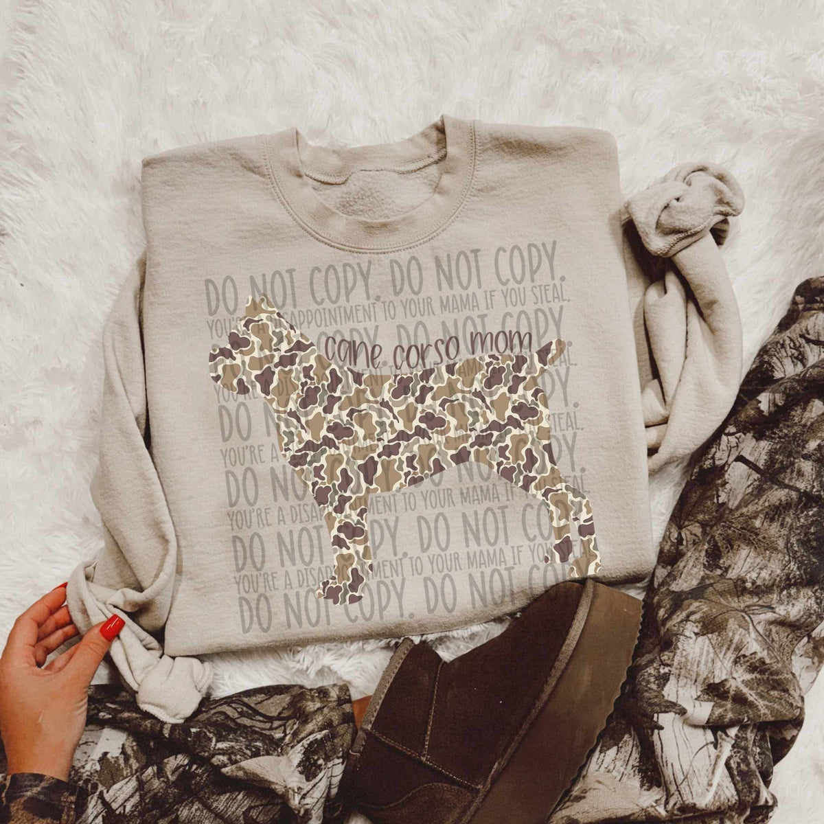 Came corso mom CAMO (SWD) DTF transfer