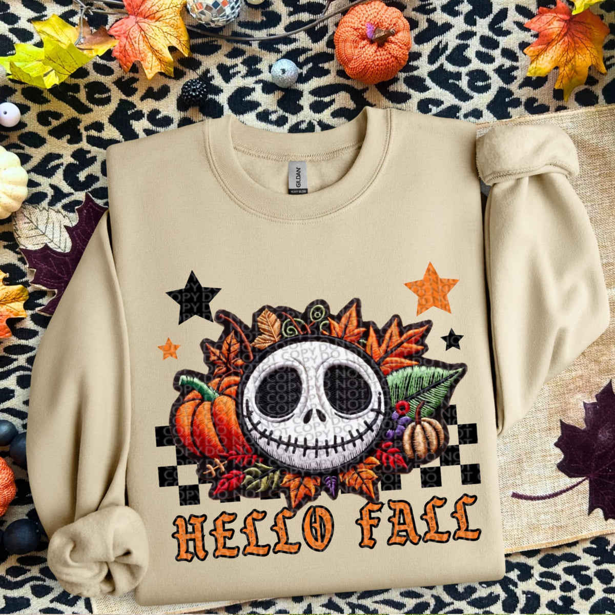 Hello fall exclusive DTF transfer