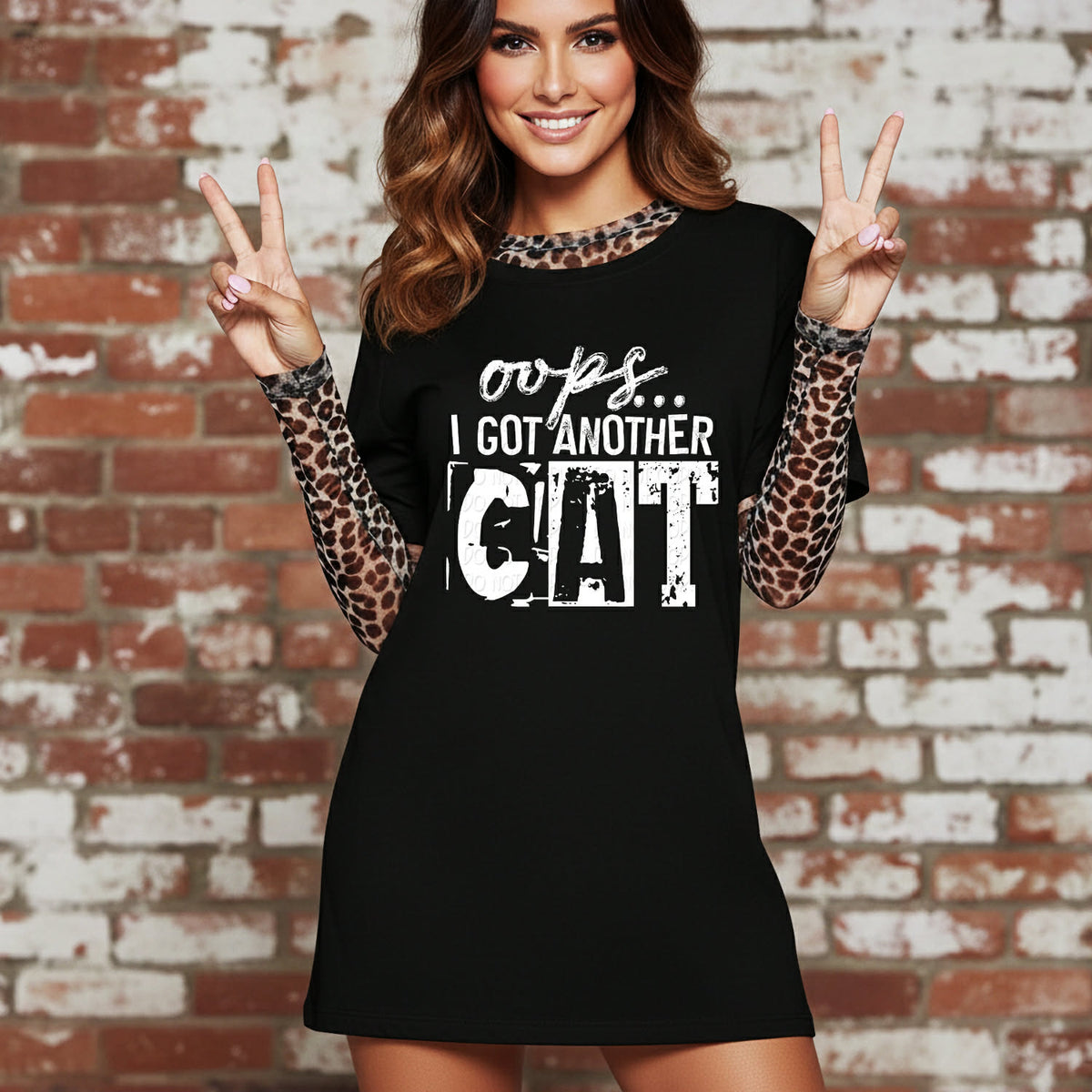Oops I got another cat WHITE (DWS) DTF Transfer