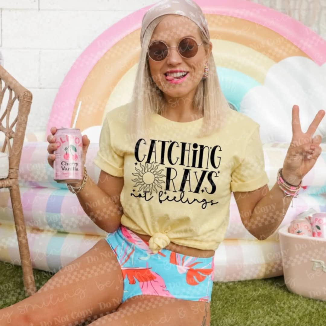 Catching rays not feelings 99048 DTF transfer