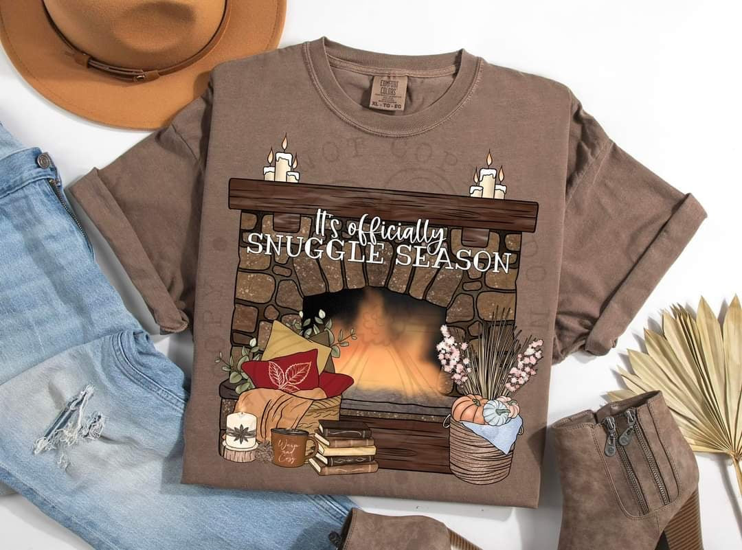 It’s officially snuggle season fireplace (DDD) 58519 DTF transfer