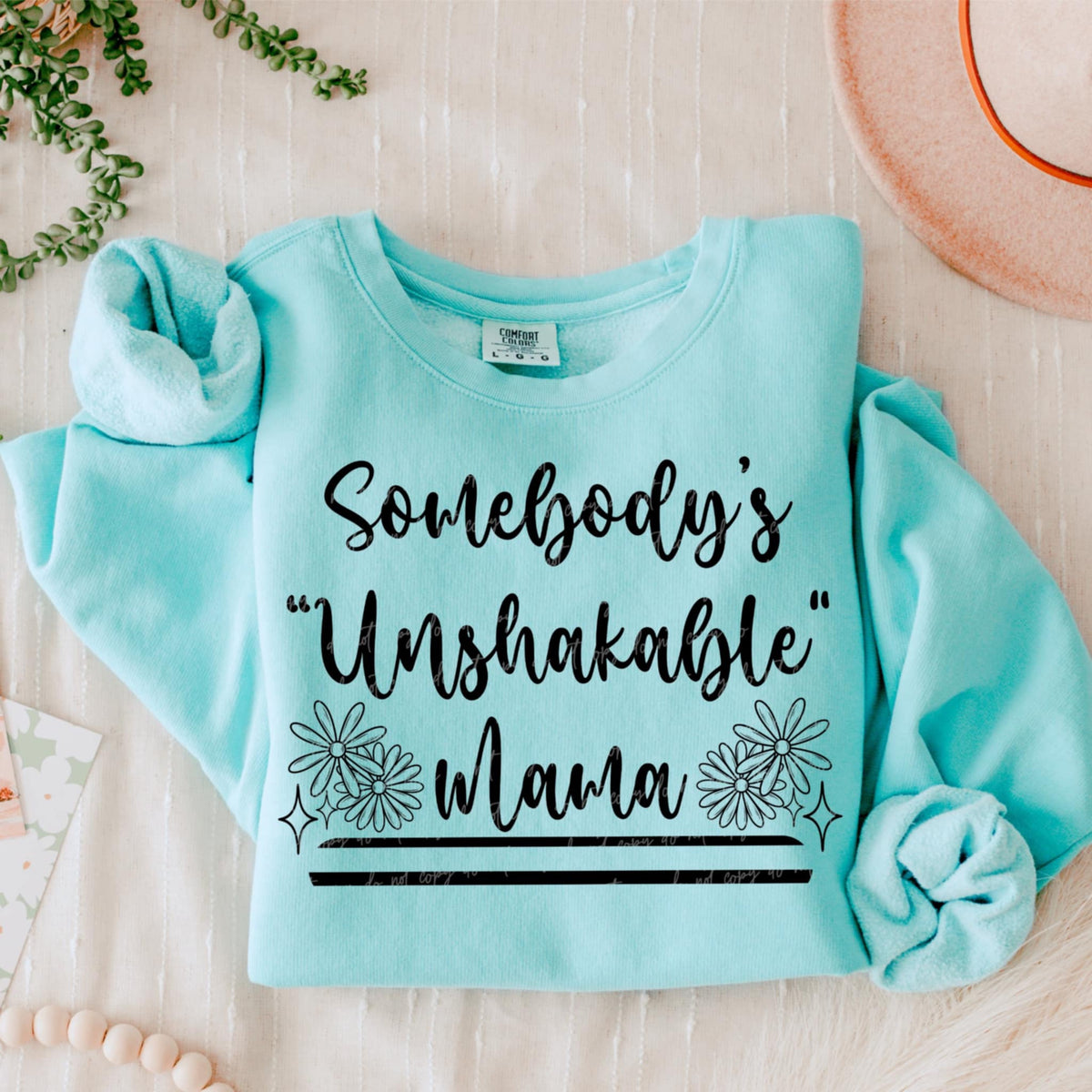 Somebody’s “unshakable” mama BLACK (VIRGO) 90805 DTF transfer