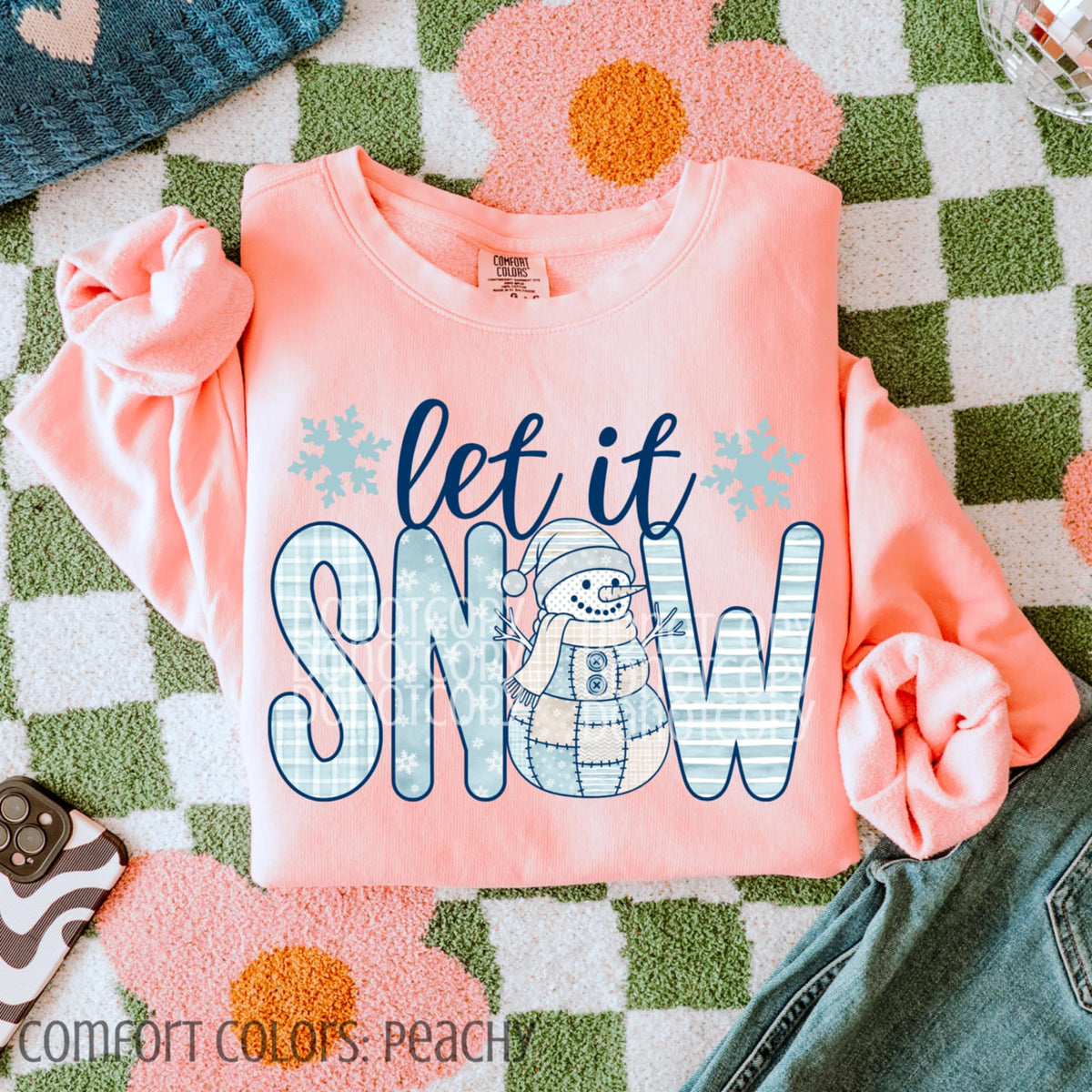 Let is Snow Snowman CSG DTF Transfer