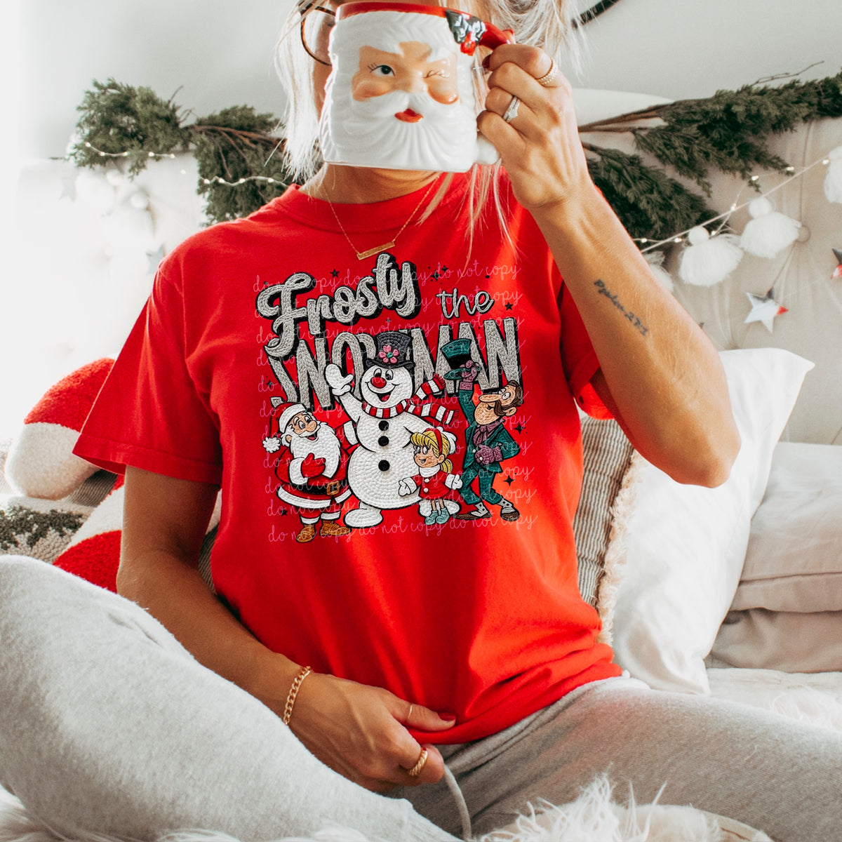 The Snowman and friends DTF transfer