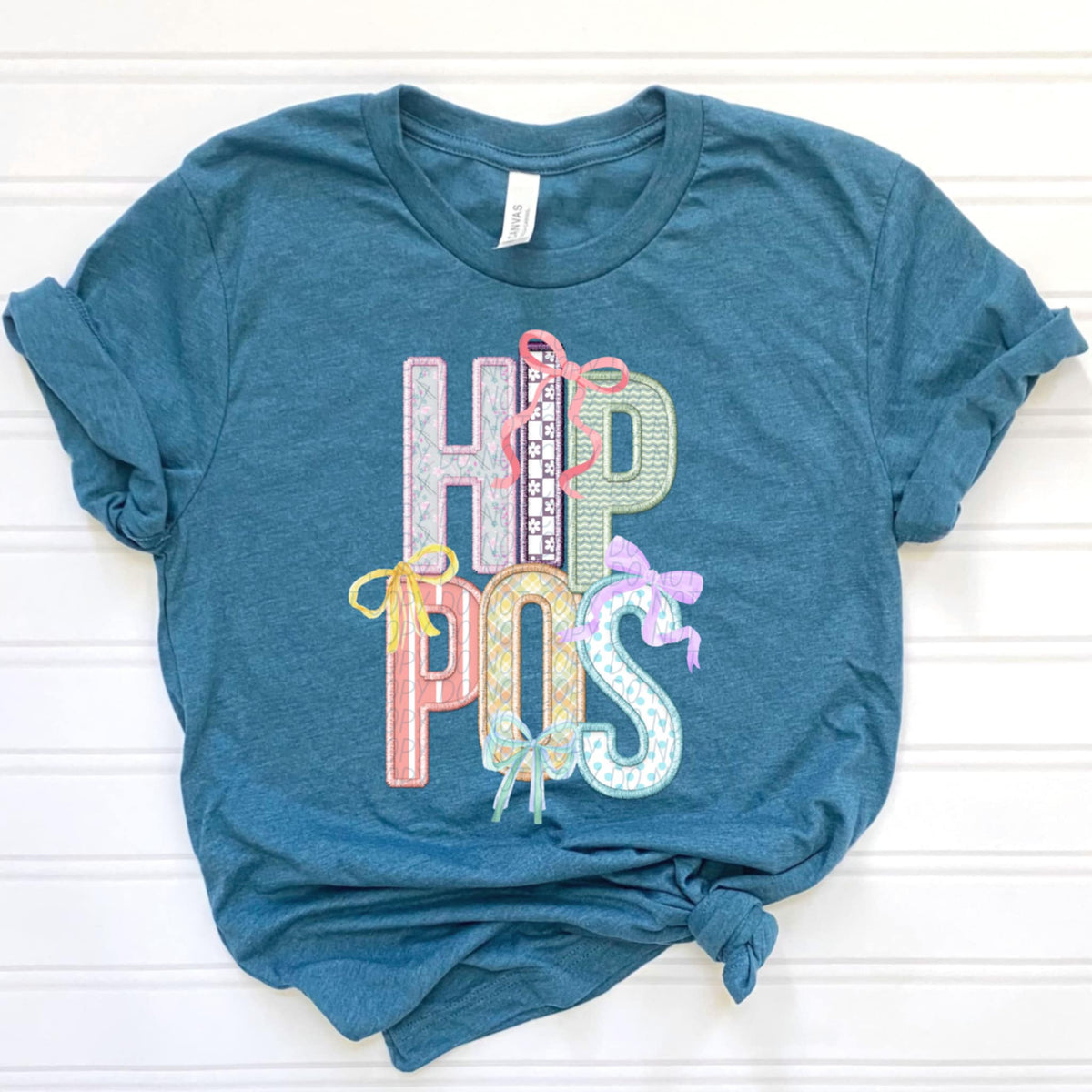 Hippos Spring Bow Mascots (CITY) 97144 DTF transfer