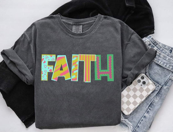 Faith patterned font (S&G) 60398 DTF transfer